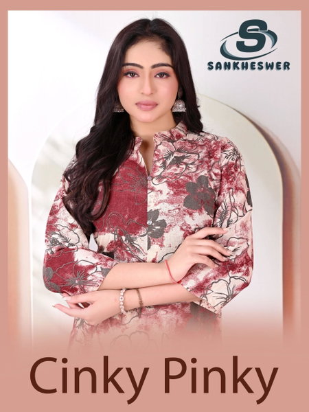 Cinky Pinky Vol 1 By Sankheswer Flex Cottan Kurti With Bottom Wholesalers In Surat